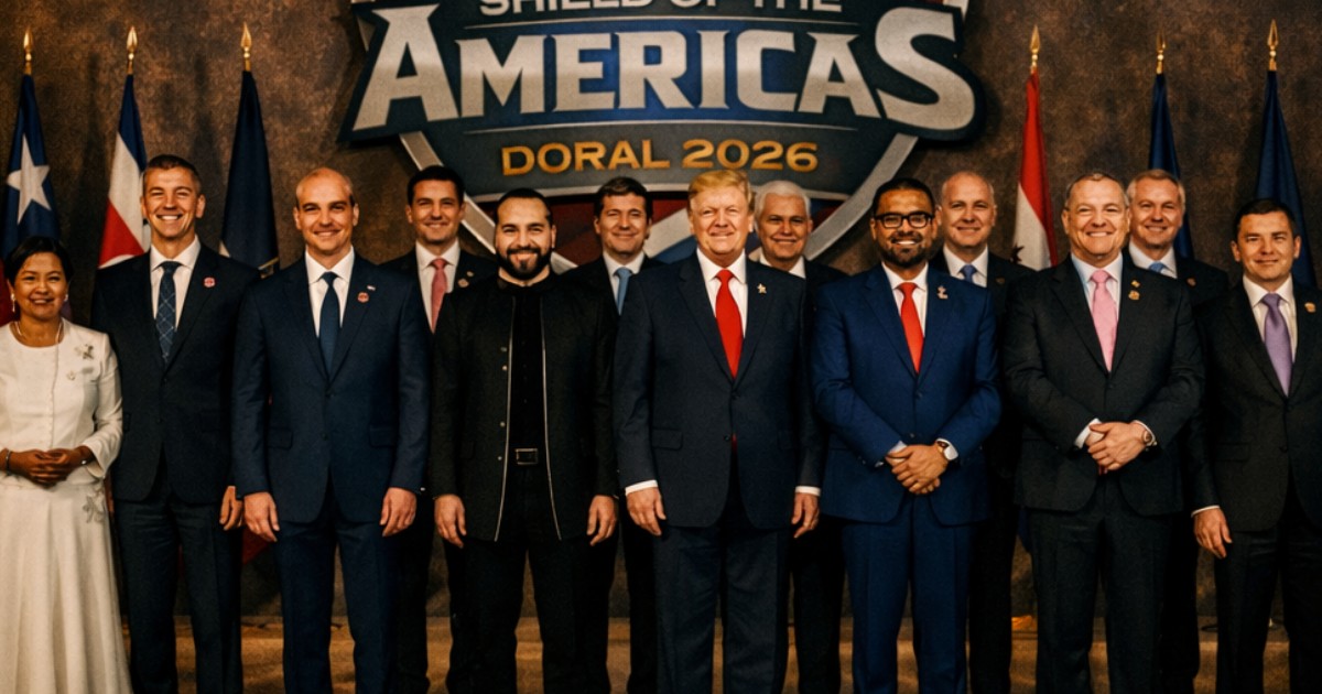 Donald Trump que reunió a líderes latinoamericanos afines para discutir crimen organizado, migración y crecimiento económico.