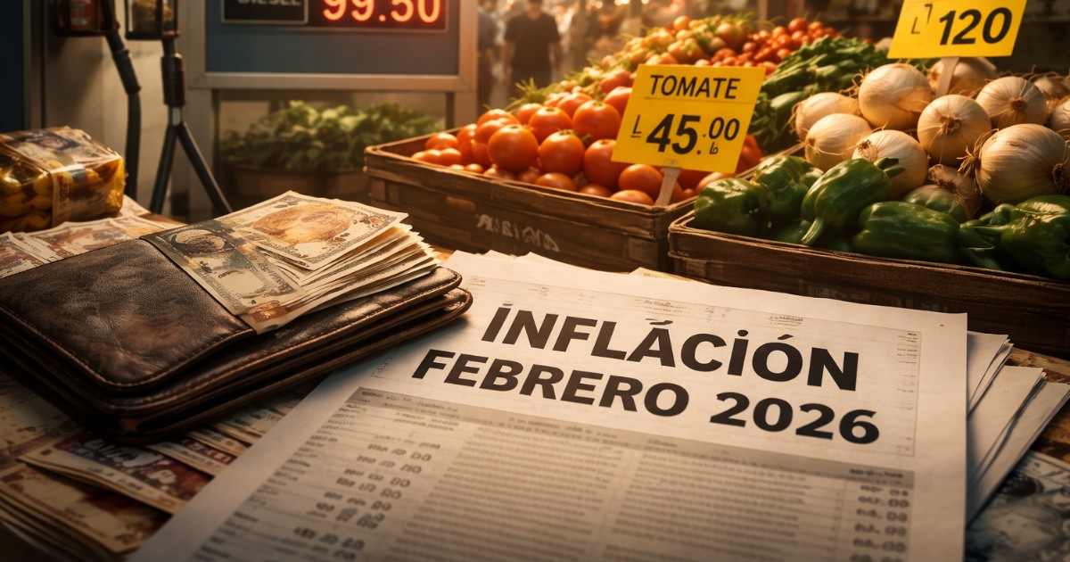 Inflación en Honduras sube 0.40% en febrero por alza de combustibles y alimentos perecederos