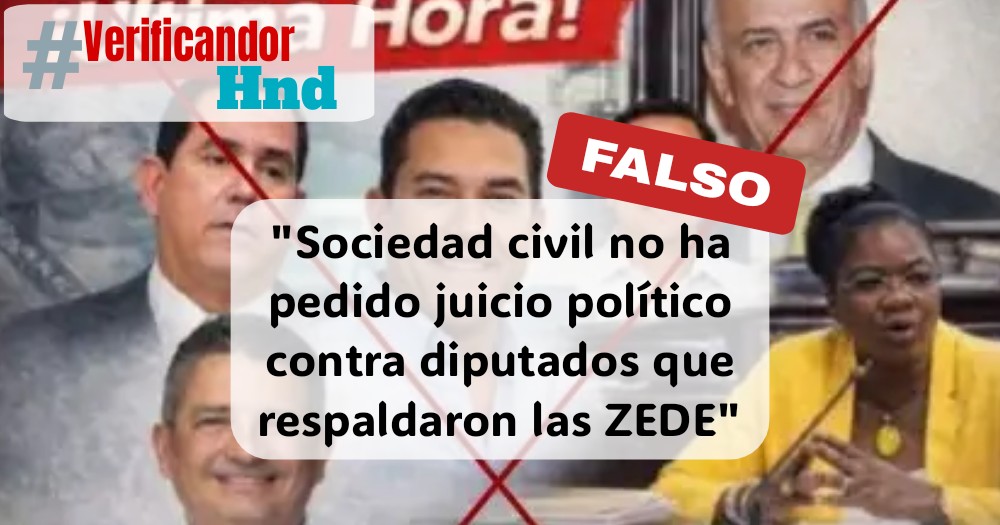 #VerificandoHnd: Sociedad civil no ha pedido juicio político contra diputados que respaldaron las ZEDE
