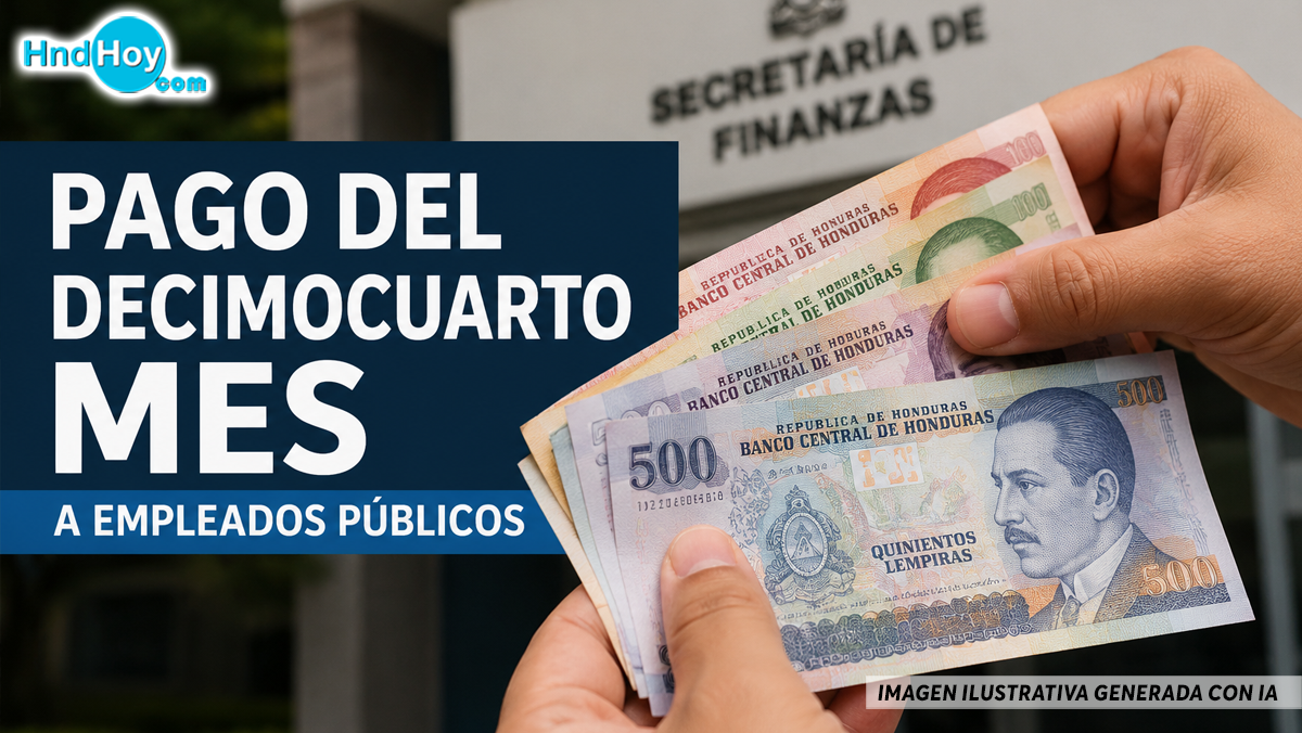 Gobierno de Honduras inicia pago del decimocuarto mes a empleados públicos