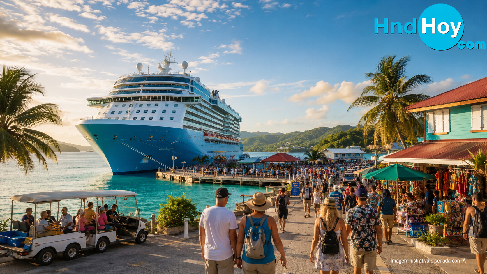Cruceros en Roatán: el motor turístico que mueve millones, empleos y nuevos desafíos para la isla