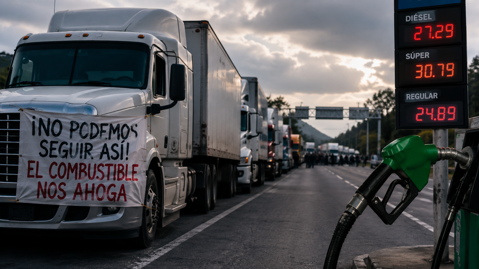 Transporte pesado amenaza con paralizar Honduras ante el aumento de los combustibles