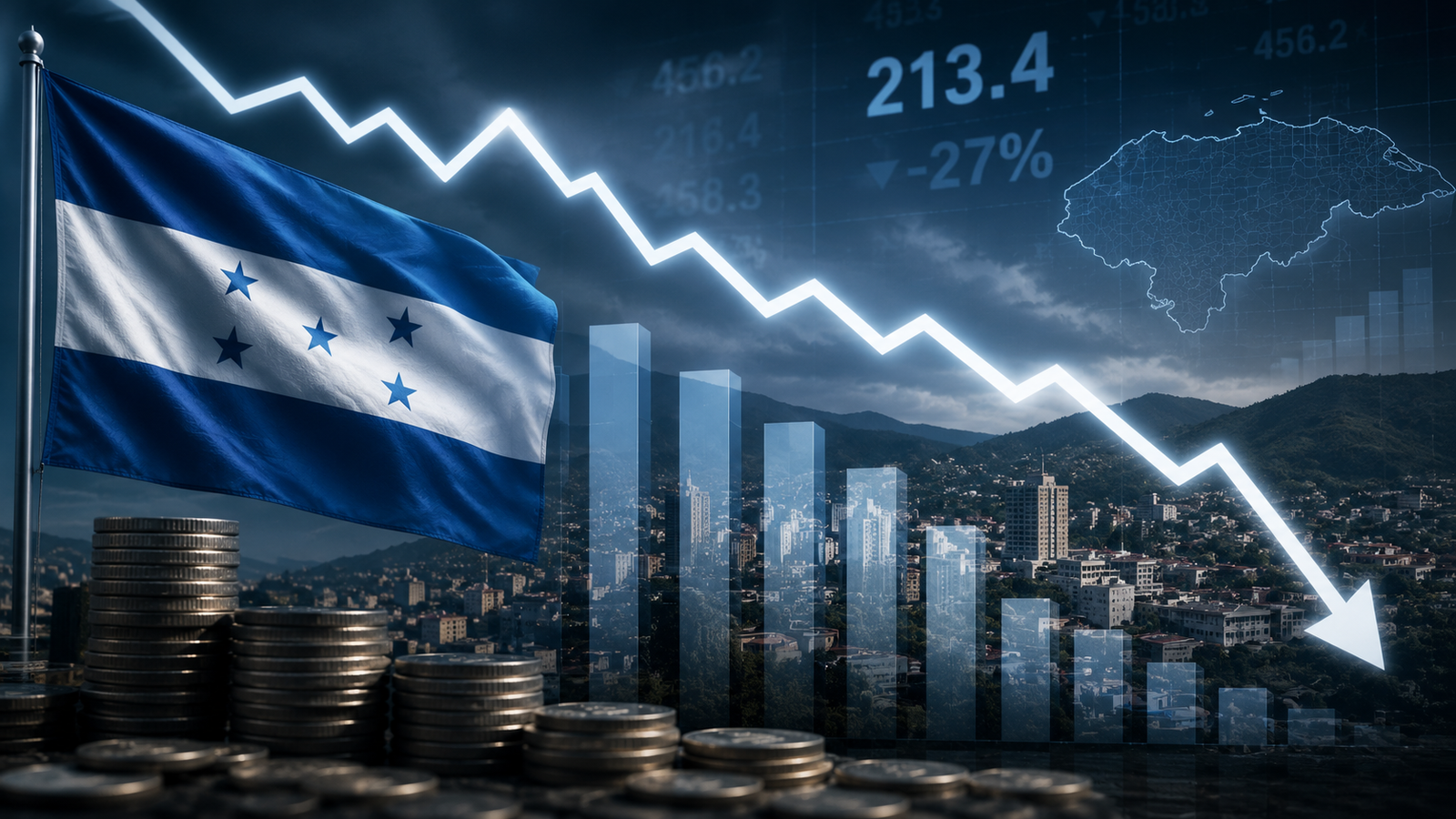 Inversión extranjera cae 27 % en Honduras y expone la falta de nuevos capitales