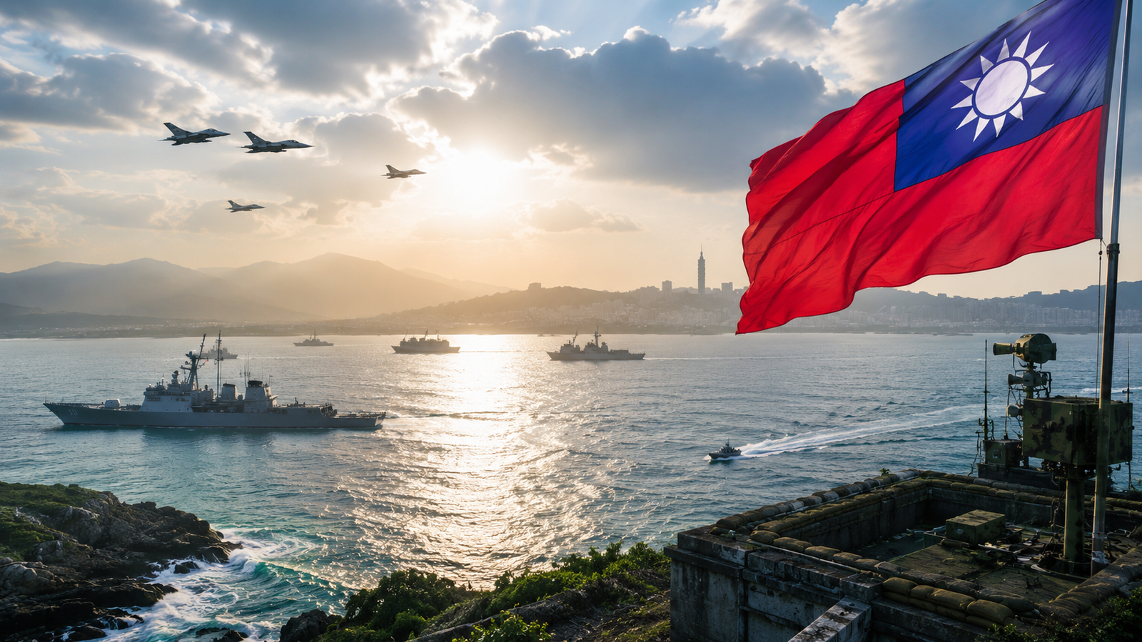 Taiwán ensaya cómo resistir una ofensiva mientras aumenta la tensión con China